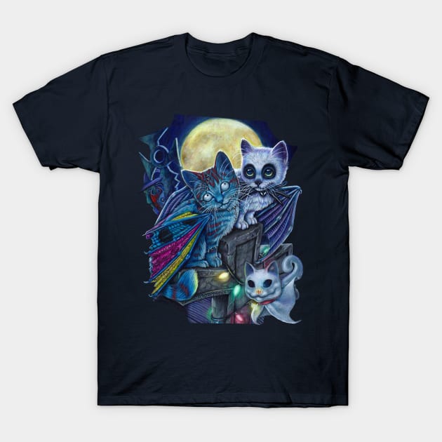 Nightmare Before Catmas T-Shirt by MoniWolf